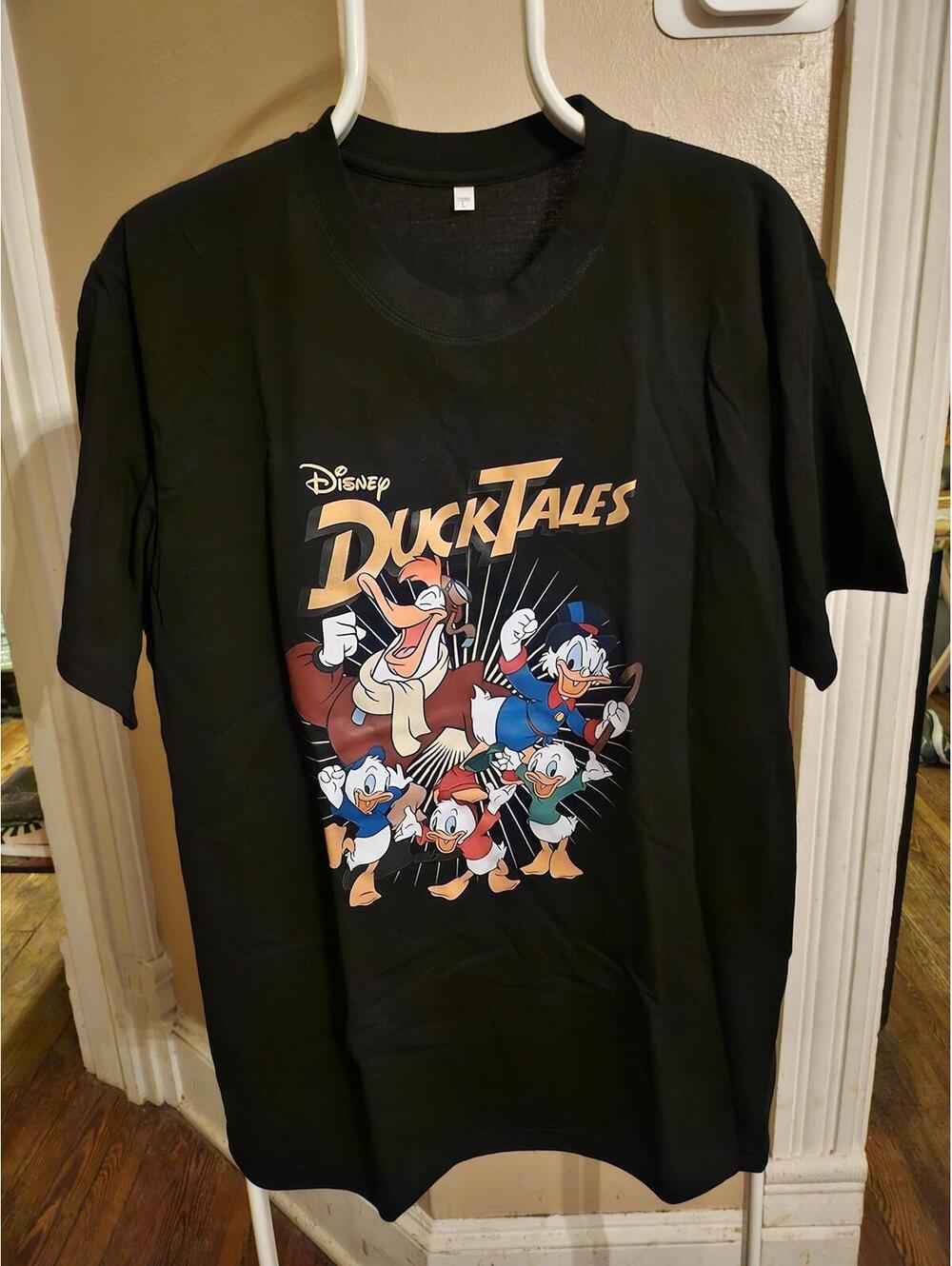 Disney's Duck Tales - t-shirt - cotton tee - L - black - NEW